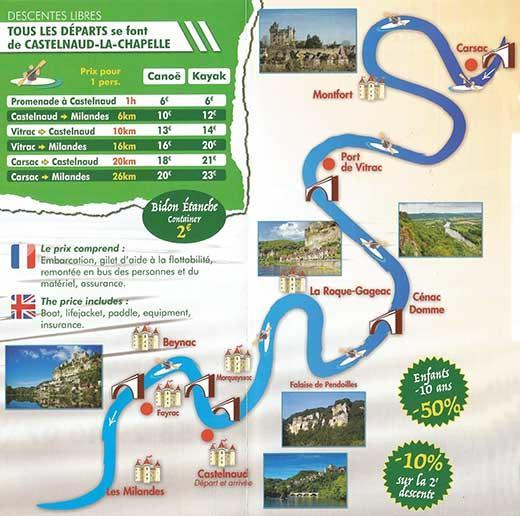 Terre D'histoire - Baignade - Canoe - Piste Cyclable A 100 M Castelnaud La Chapelle